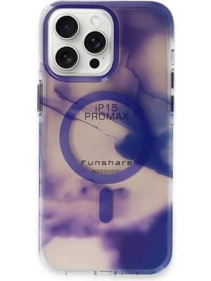 AyrStore Buğz Joko Iphone 15 Pro Max Phantom Magsafe Kapak - Mor