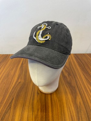 Hamze Denizci Çapa Nakış Vintage Eskitme Yıkamalı Unisex Cap Şapka
