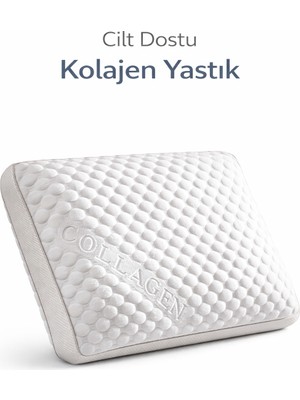 Ankaflex Visco Kolajen Yastık – Ortopedik Boyun Omuz Destekli, Cilt Dostu, Visco Sünger, Fermuarlı Kılıf