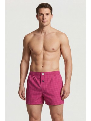 Cacharel Poplin Erkek Boxer 1113/KARELI Fuşya