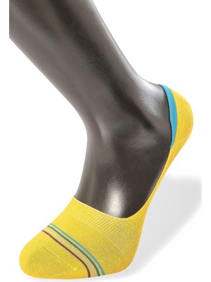 Türen Erkek Çizgili Babet Çorap 6'li Paket 9002/SARI