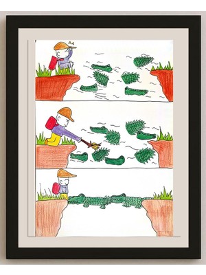 Karikatural Liu Wan Ting 35X25CM Orijinal Karikatür BOD00979