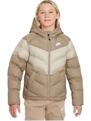 Nike Çocuk Kapüşonlu Mont Bej Unisex DX1264-247