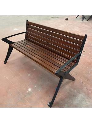 An Dekor Park Bahçe Bankı Ahşap Döküm Bankı Kolçaklı Bank