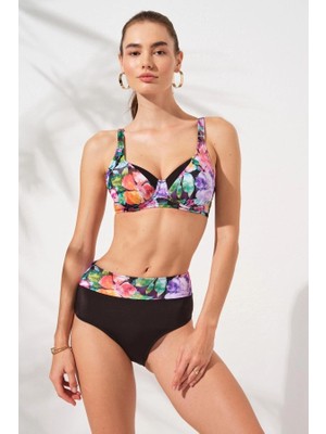 Pierre Cardin Herve Toparlayıcı Balenli Bikini-Violet