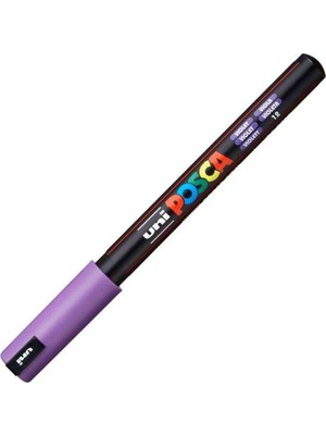 Uni-Ball Markör Boyama Kalemi Posca 0.7 Mm Su Bazlı Poster Mor PC-1MR (6 Lı Paket)