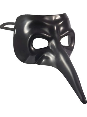 tp Siyah Uzun Burun Veba Doktoru Maskesi