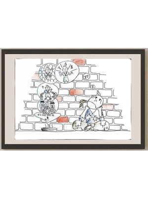 Karikatural Lam Ho Yee 43X30CM Orijinal Karikatür BOD00973