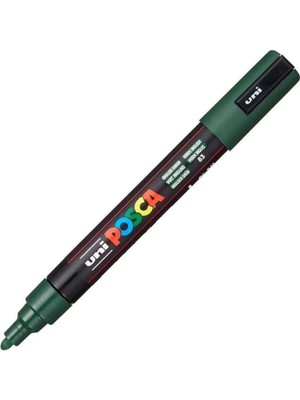 Uni-Ball Posca 1.8-2.5 Su Bazlı Boyama Markör Kalem Poster Markörü İngiliz Yeşili Pc-5M (6 Lı Paket)