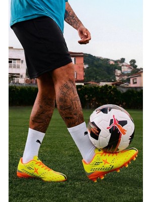 In Step Air La Liga Sarı Akademik Futbol Ayakkabısı Halı Saha Krampon - 535