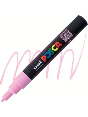 Uni-Ball Posca 0.7 Su Bazlı Boyama Kalemi Markörü Açık Pembe N Pc-1M (6 Lı Paket)