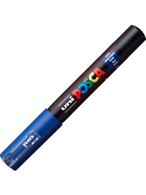 Uni-Ball Markör Boyama Posca Su Bazlı Poster Kalemi 0.7 Mm Mavi Pc-1M (6 Lı Paket)