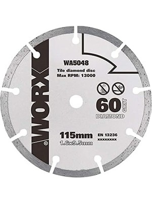 SÜS WA5048 115X9,5MM, Seramik, Mermer Kesme Soketli Daire Testere Bıçağı