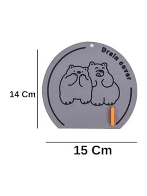 SÜS Banyo ve Mutfak Lavabo Koku Önleyici Gider Koruyucu Silikon Sızdırmaz Ped 1 Adet Siyah