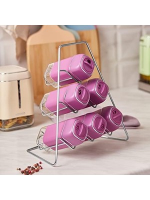 SÜS Horizon 7 Parça Üçgen Cam Baharat Takımı