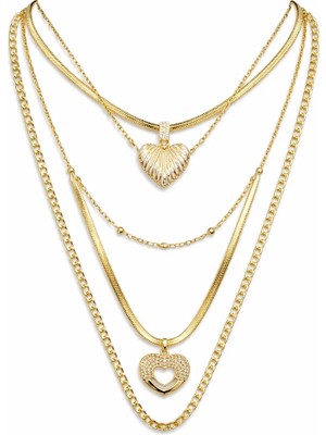 Venüs Design Çelik Çoklu Kolye Seti