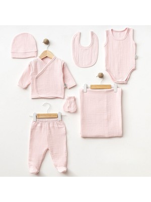 Sebi Prime %100 Müslin 7'li Set Hastane Çıkışı ( Battaniyeli )