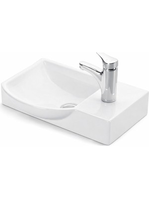 Esvit Lapino Litos 45 cm Mobilya Uyumlu Mini Lavabo