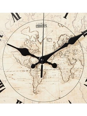 SÜS 36 cm Dekoratif Gerçek Cam Sessiz Mekanizma Duvar Saati