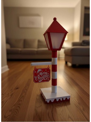 Cansa Yılbaşı Tabelalı Dekoratif Lamba Merry Christmas Işıklı Tasarım
