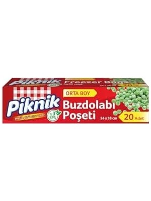 SÜS Piknik Buzdolabı Poşeti Orta 20'li