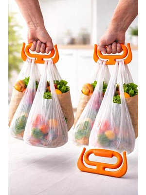 SÜS 2 Adet Çok Amaçlı Market Pazar Poşet Taşıma Aparatı Poşet Tutucu Taşıma Kiti