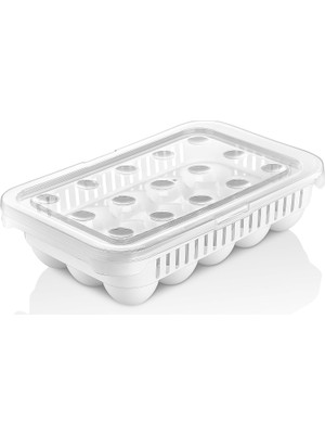 SÜS Life 15'li Yumurta Saklama Kabı - Sızdırmaz Kilitli Kapak, Yıkanabilir, Buzdolabı ve Taşıma Için Pratik