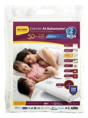 SÜS Omak Tek Kişilik Elektrikli Battaniye