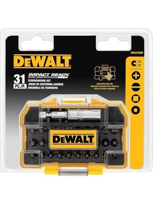 Nisar Store Dewalt DWAX100IR Darbe Hazır Vidalama Sert Kılıf Seti, Ekstra Küçük, 31 Adet