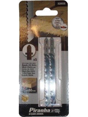 SÜS X20035 Dekupaj Testere, Metalik, 5 Adet, 100 x 4 mm