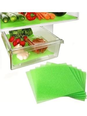 SÜS Buzdolabı Küf Önleyici Mat 3'lü Set – Sebzelik ve Raf Için Gözenekli Hava Alan Yapı – Meyve Sebze Koruyucu, Koku Giderici, Yıkanabilir ve Kesilebilir