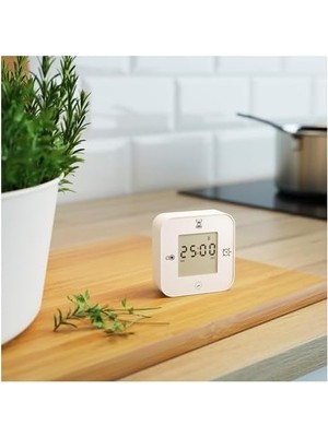 SÜS 4 Fonksiyonlu Masa Saati Beyaz Renk Saat/termometre/alarm/zamanlayıcı