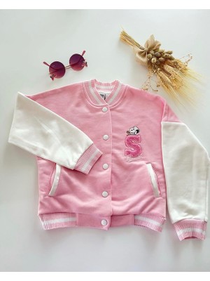 Butik Kız Çocuk %100 Pamuklu Kolej Ceketi