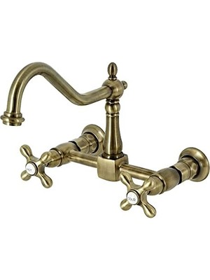 SÜS 8 Inç Duvara Monte Mutfak Bataryası, Antik Pirinç