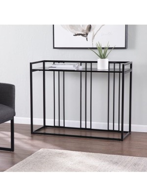 Feyza Design Viyana Siyah Metal Dresuar - Modern Antre Mobilyası