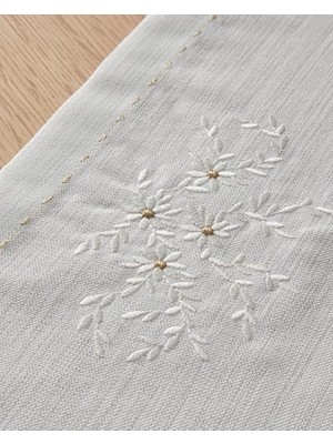 SÜS Adelina Polyester Runner 40X140 cm Beyaz-