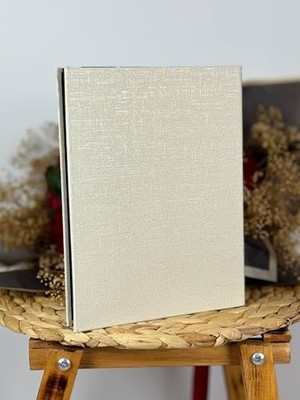 SÜS 10X15CM 200 Fotoğraf Kapasiteli Lüks Çerçeveli Koton Fotoğraf Albümü 46200-K