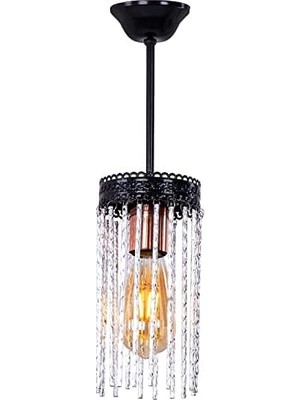 SÜS Lina Tekli Siyah Avize