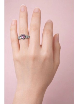 Blue Cat Bijouterie Kalp Taşlı Yüzük