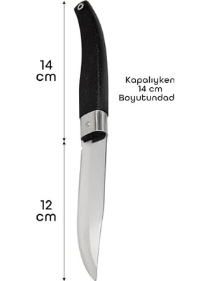 SÜS Desan Denizli Yatağan Paslanmaz Çelik Çakı Büyük Plastik Saplı 26 cm