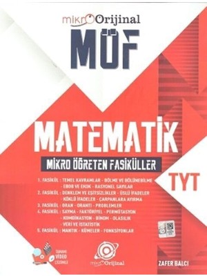 SÜS Tyt Matematik Möf Mikro Öğreten Fasiküller Set