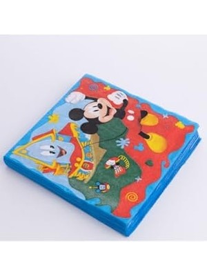 SÜS Micky Mouse Boy Temalı 20 Adet Peçete, 33X33 cm