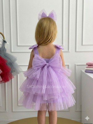 Shclothing Accessory Kız Çocuk Düğün Doğum Günü Parti Elbisesi