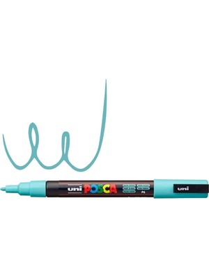 Uni-Ball Posca 0.9-1.3 Su Bazlı Boyama Kalemi Markörü Su Yeşili N Pc-3M (6 Lı Paket)