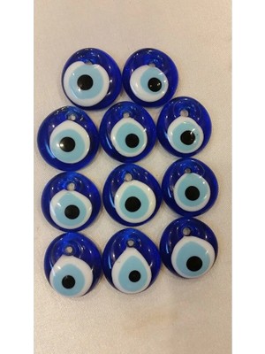 Nazar Boncuğu Cam Delikli 7'li Set 4 cm