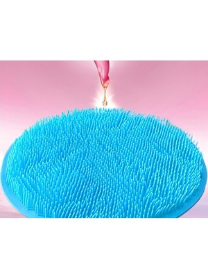 NW NessiWorld Yuvarlak Vantuzlu Banyo Sırt Kese Matı 26 cm