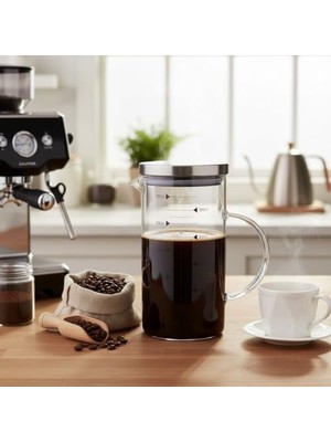 SÜS 1100ML Metal Kapaklı Cam Yağlık ve Ölçü Kabı – Dayanıklı ve Şeffaf Sıvı & Kuru Malzeme Ölçme Kabı | Mutfak Için Hassas Ölçüm ve Saklama Çözümü 1100ML - Cam Sürahi Ölçü Kabı