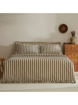 Karaca Home Ripple Çift Kişilik Nevresim Takımı Yeşil