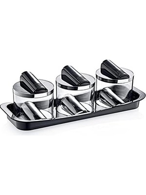 SÜS Favori 3'lü Baharatlık Seti, Lüx Standlı Üçlü Baharatlık | Mutfakta Şıklığı ve Düzeni Bir Arada Sunan Favori 3'lü Set - Lüks Standıyla Pratik Kullanım!