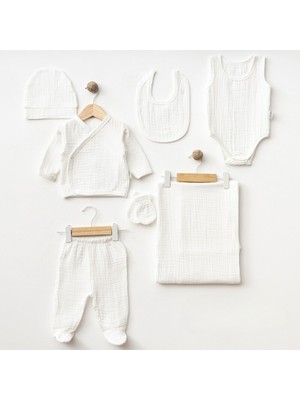 Sebi Prime %100 Müslin 7'li Set Hastane Çıkışı ( Battaniyeli )